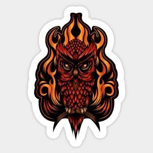 Fire Owl Sticker